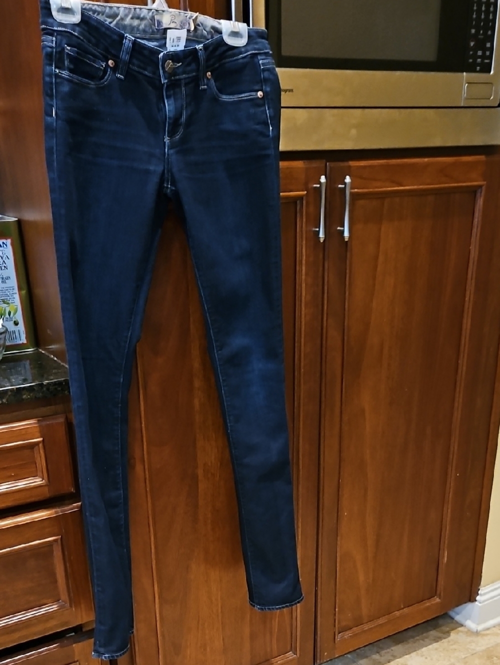 PAIGE Dark Navy Skinny Jeans